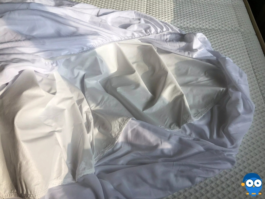 DreamCloud mattress protector underside